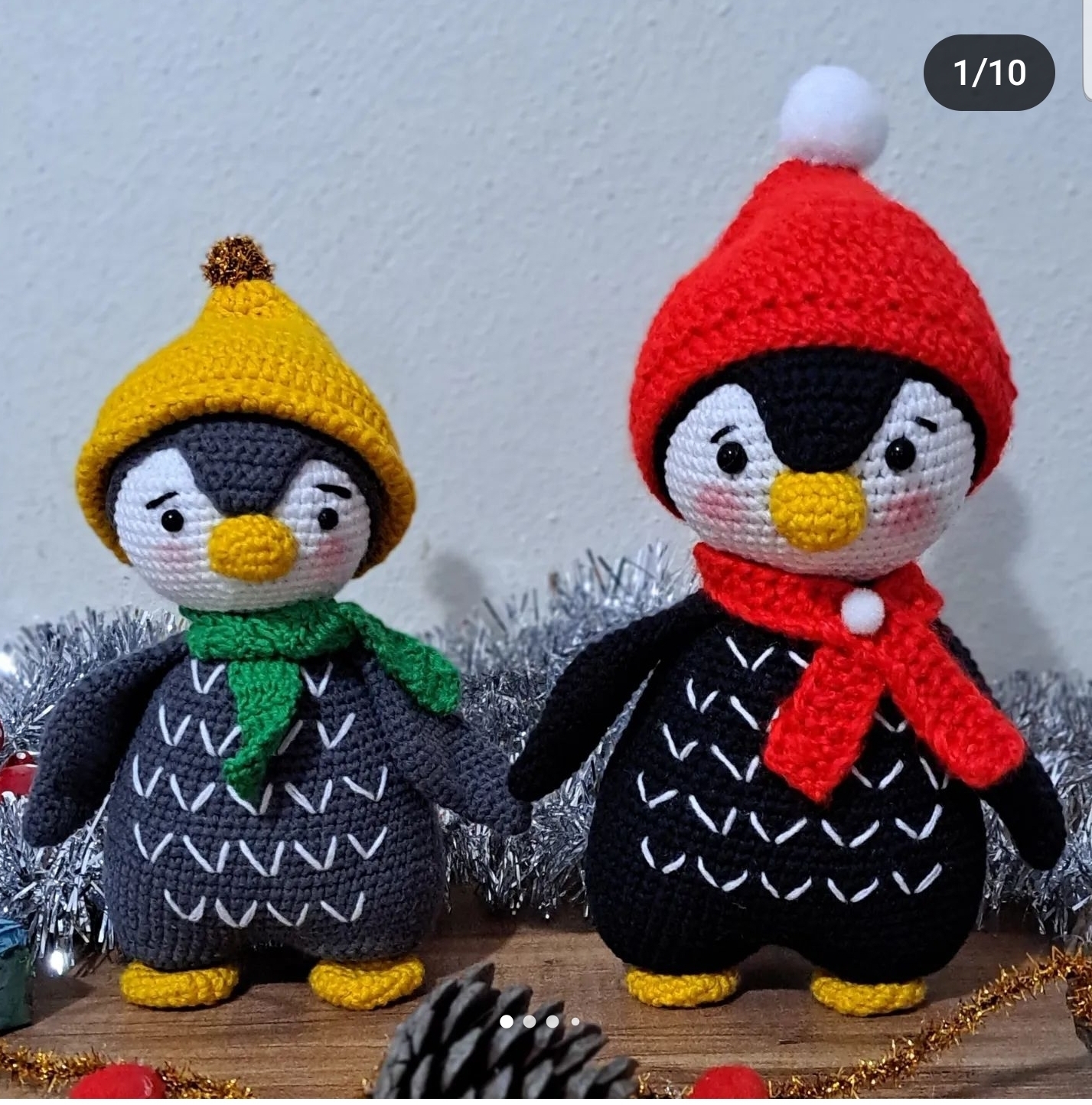 Noel%20Yeni%20Yıl%20Penguen%20Amigurimi%20